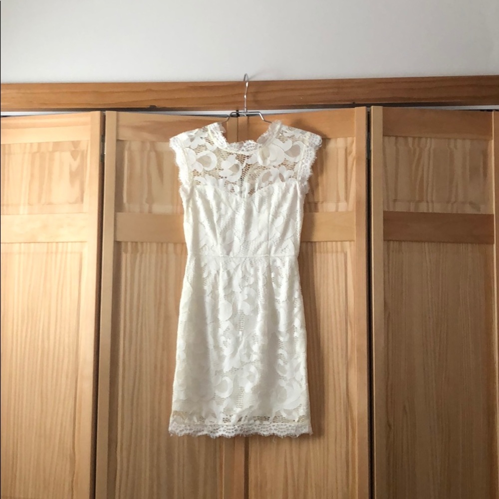 White lace dress